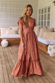 Maxikleid aus 100% Baumwolle mit Stickerei – Femininer Boho - Look - Blossom Hair & Fashion