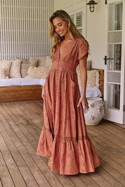 Maxikleid aus 100% Baumwolle mit Stickerei – Femininer Boho - Look - Blossom Hair & Fashion