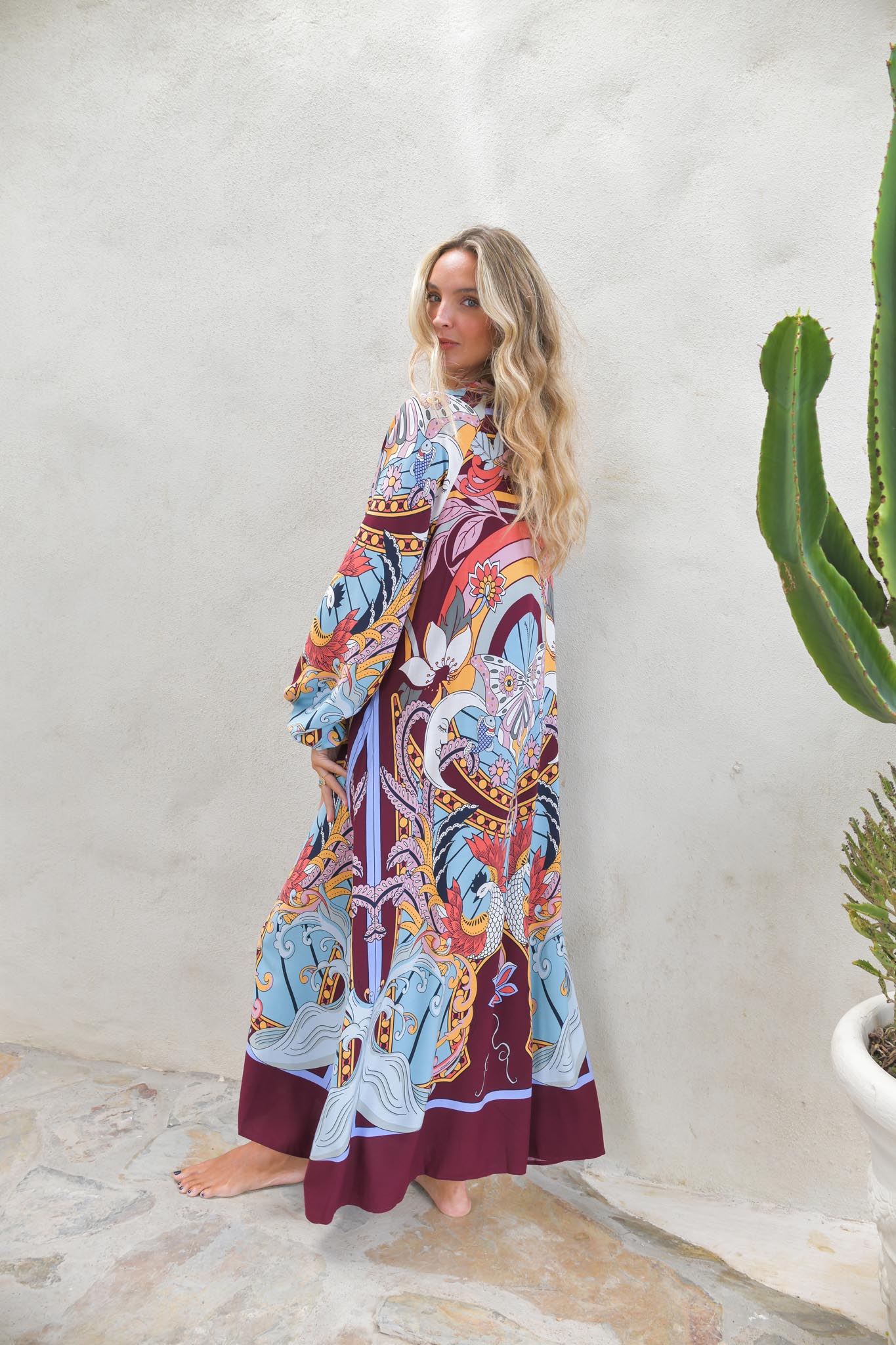 Maxikleid mit Muster - Blossom Hair & Fashion
