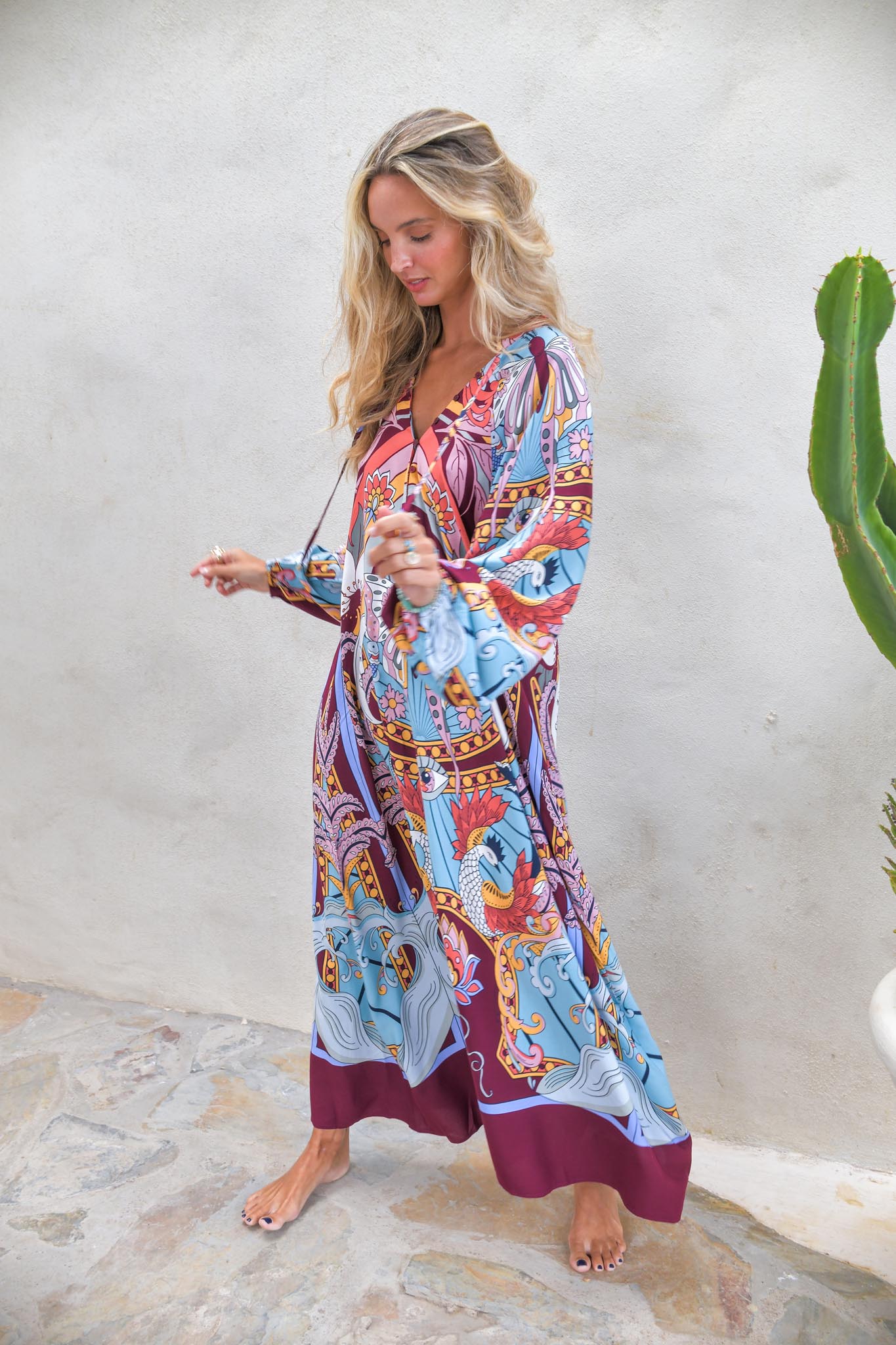 Maxikleid mit Muster - Blossom Hair & Fashion