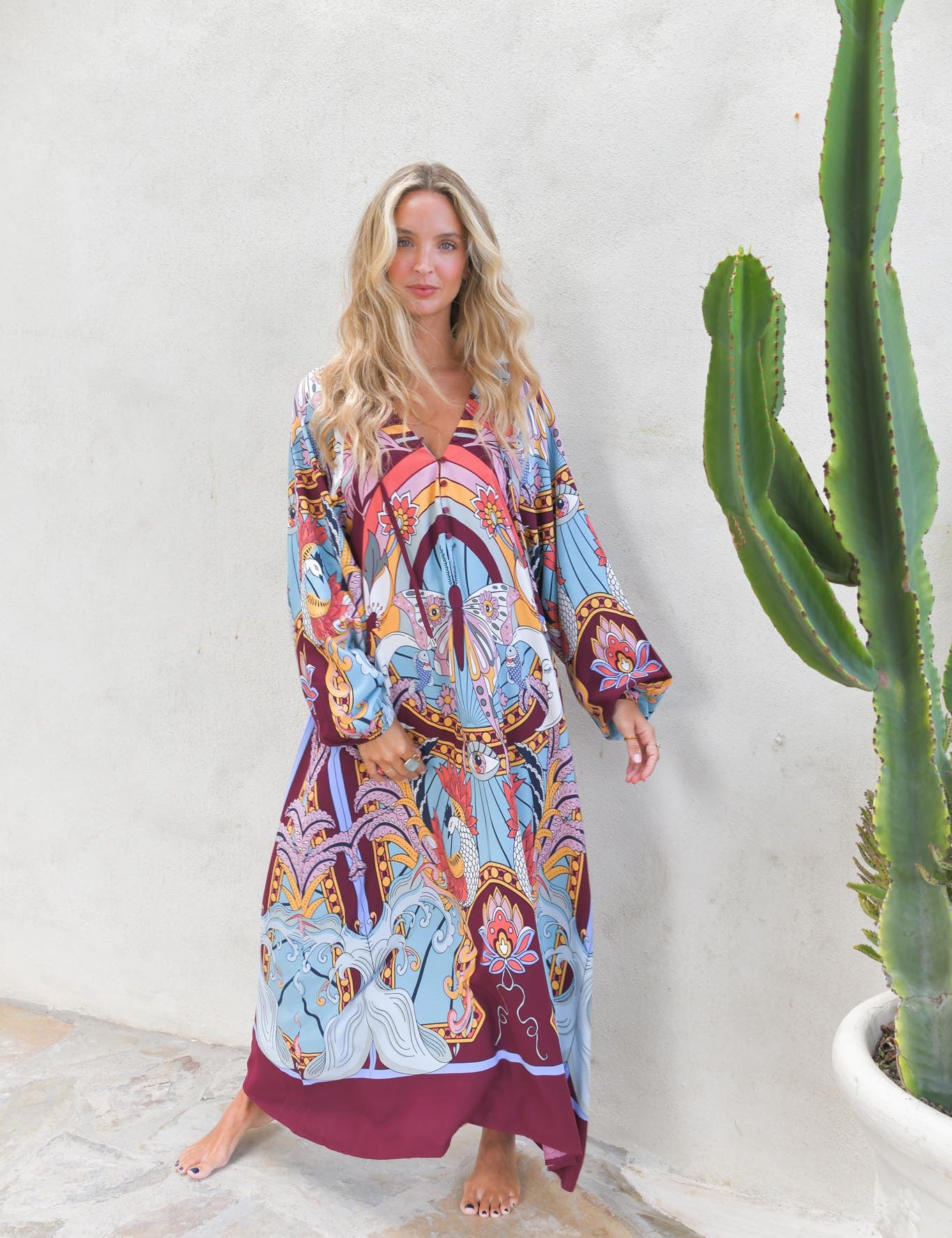 Maxikleid mit Muster - Blossom Hair & Fashion
