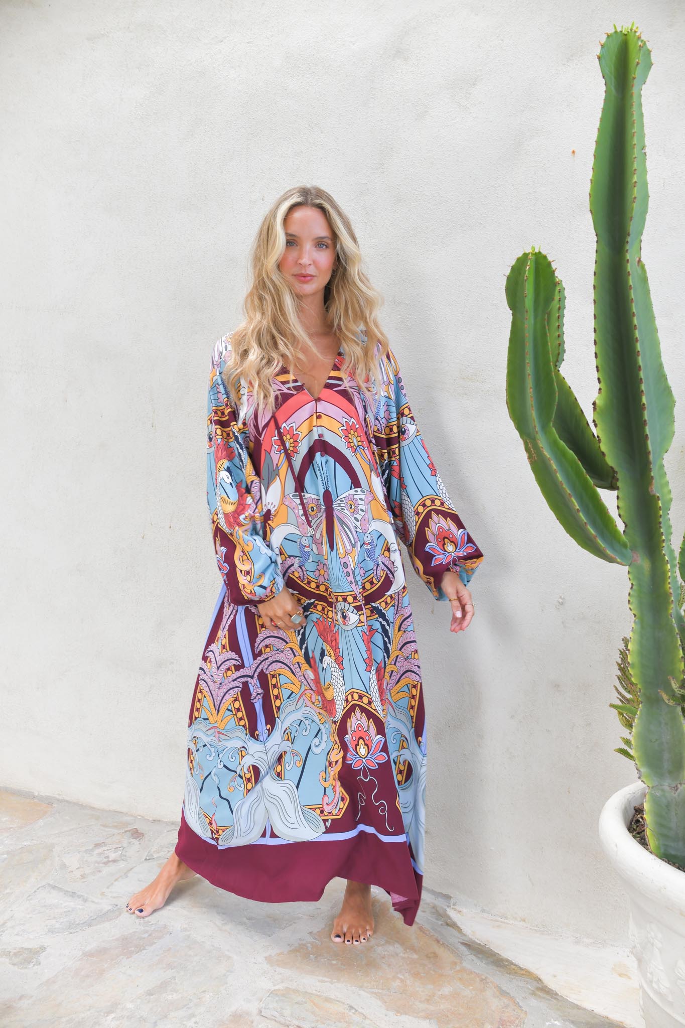 Maxikleid mit Muster - Blossom Hair & Fashion