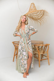 Maxikleid mit Muster Adore you print - Blossom Hair & Fashion