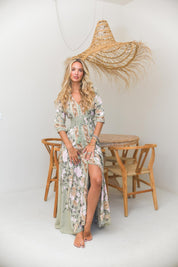 Maxikleid mit Muster Adore you print - Blossom Hair & Fashion