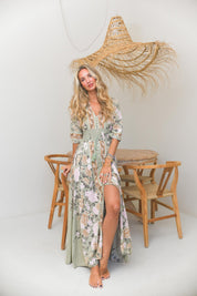 Maxikleid mit Muster Adore you print - Blossom Hair & Fashion