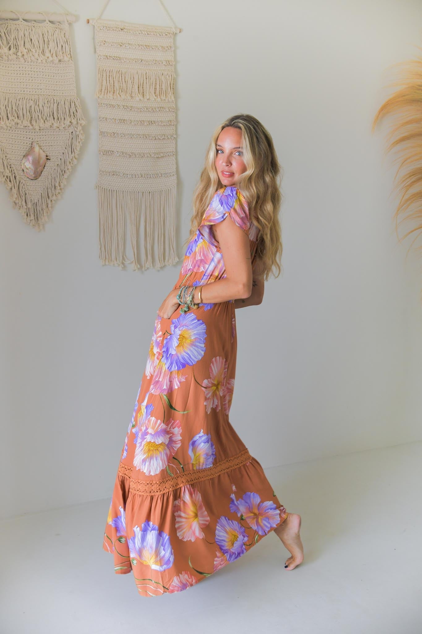 Maxikleid Serendipity mit Muster - Blossom Hair & Fashion