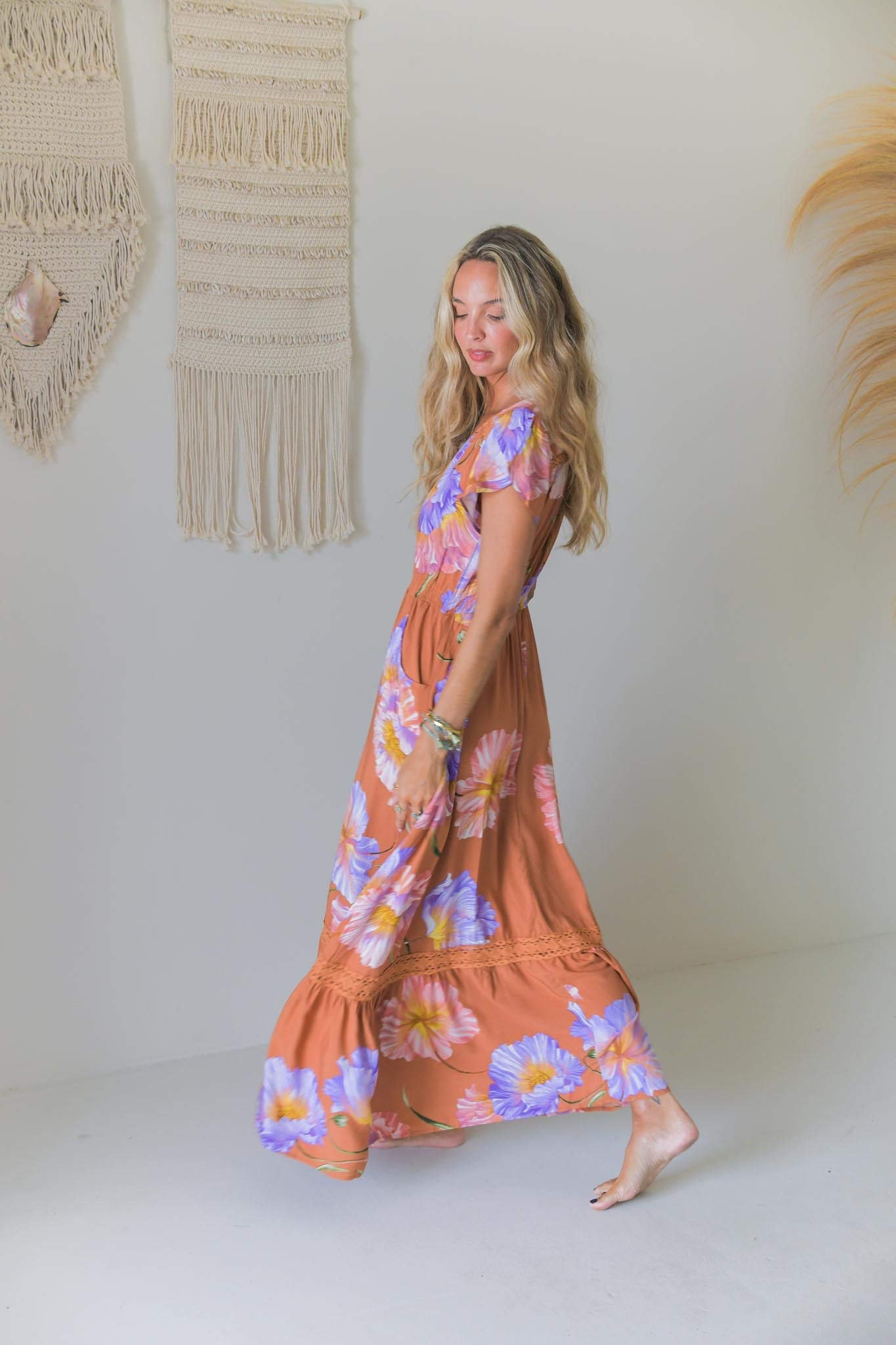Maxikleid Serendipity mit Muster - Blossom Hair & Fashion
