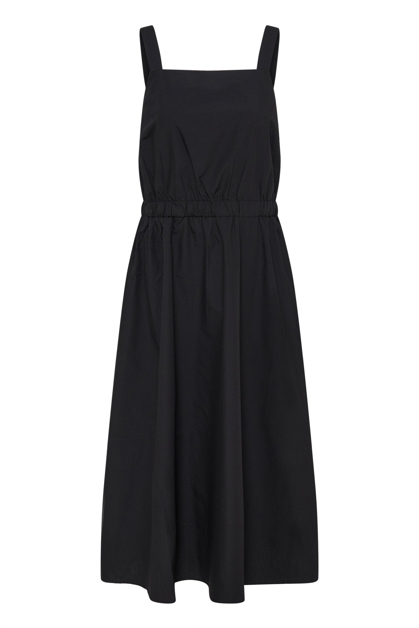 Midikleid mit eckigem Ausschnitt in Blau - Blossom Hair & Fashion