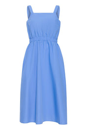 Midikleid mit eckigem Ausschnitt in Blau - Blossom Hair & Fashion