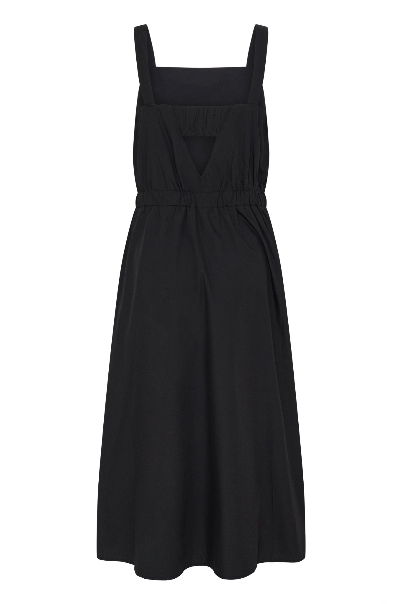 Midikleid mit eckigem Ausschnitt in Blau - Blossom Hair & Fashion