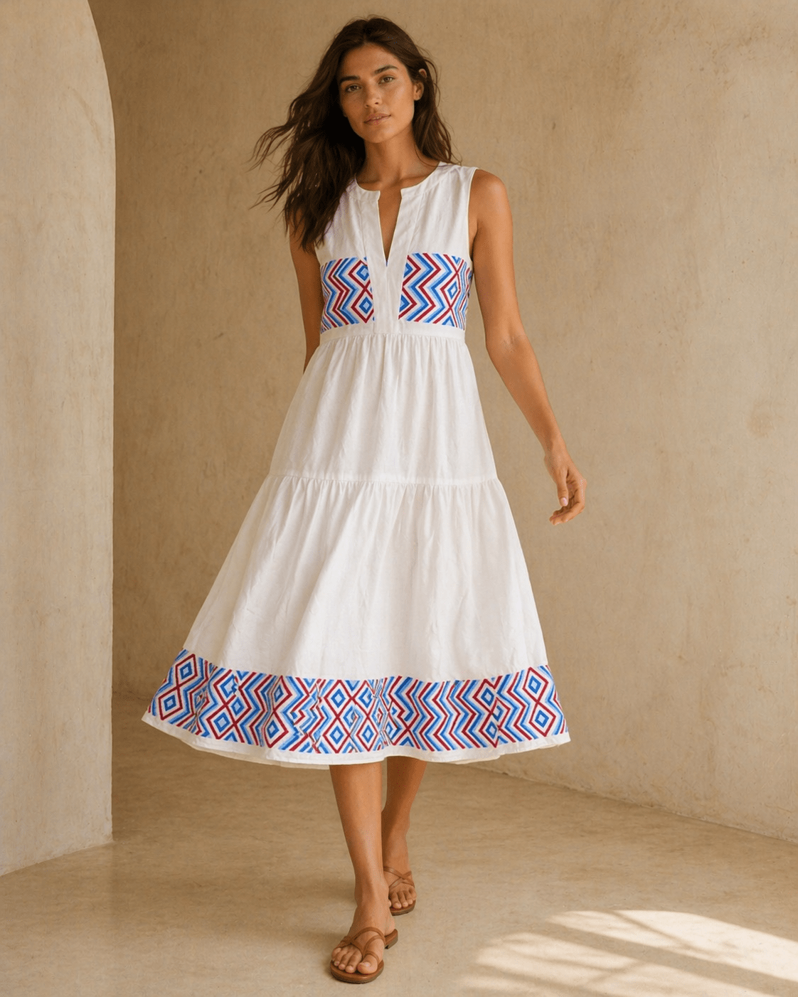 Midikleid mit Muster - Blossom Hair & Fashion