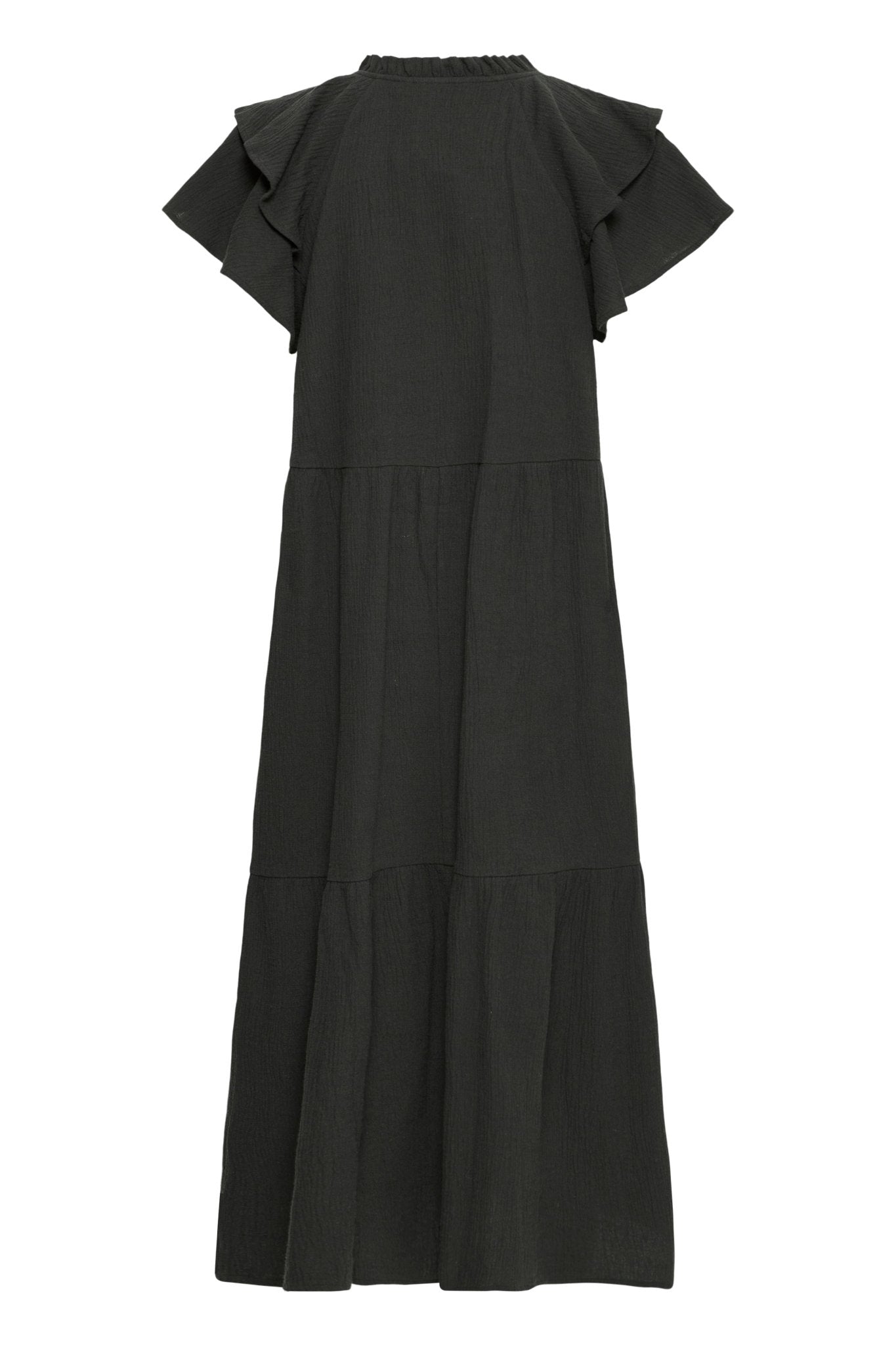 Midikleid mit V - Ausschnitt und Stufenrock - Blossom Hair & Fashion