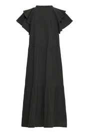 Midikleid mit V - Ausschnitt und Stufenrock - Blossom Hair & Fashion