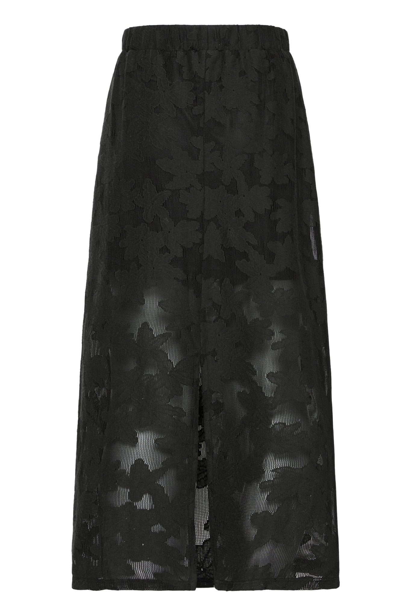 Midirock mit Blumenmuster in Schwarz oder Creme - Blossom Hair & Fashion