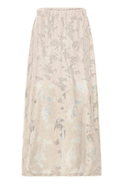 Midirock mit Blumenmuster in Schwarz oder Creme - Blossom Hair & Fashion