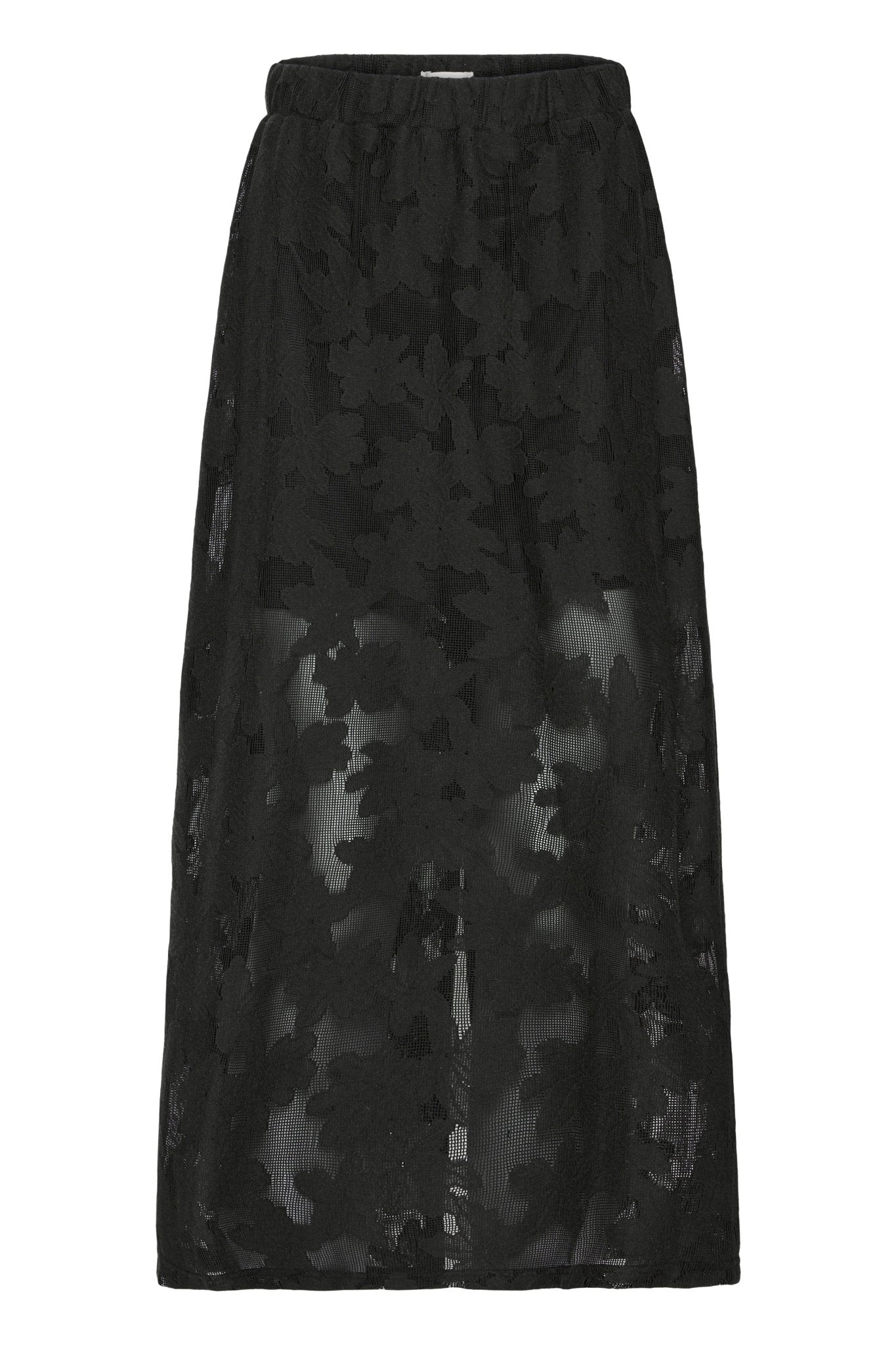 Midirock mit Blumenmuster in Schwarz oder Creme - Blossom Hair & Fashion