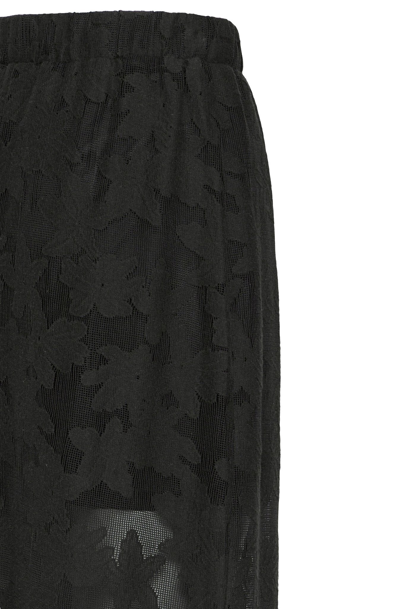 Midirock mit Blumenmuster in Schwarz oder Creme - Blossom Hair & Fashion