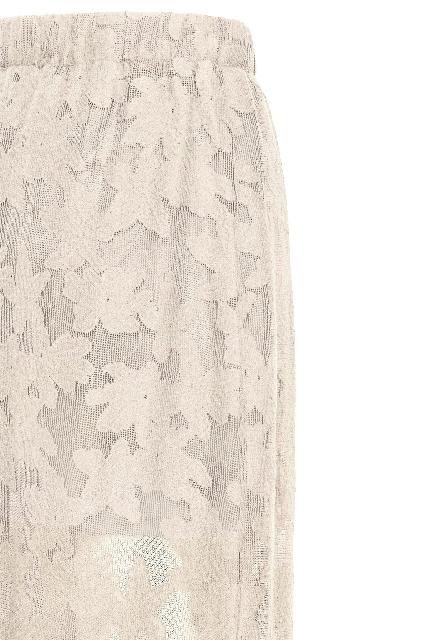 Midirock mit Blumenmuster in Schwarz oder Creme - Blossom Hair & Fashion