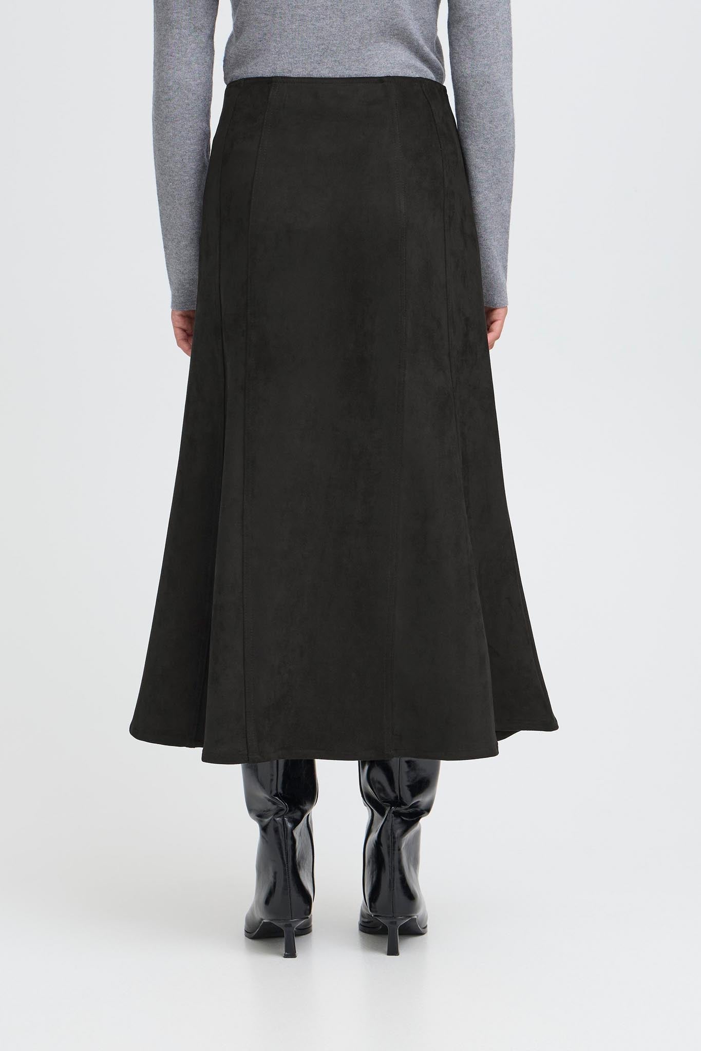 Midirock Regular Fit schwarz - Blossom Hair & Fashion