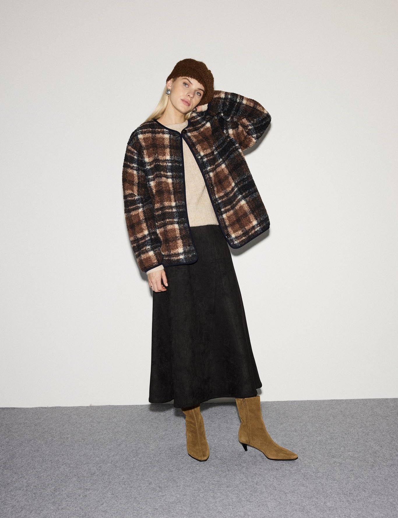Midirock Regular Fit schwarz - Blossom Hair & Fashion