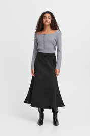 Midirock Regular Fit schwarz - Blossom Hair & Fashion