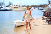 Minikleid mit Blumenmuster und Neckholder - Blossom Hair & Fashion