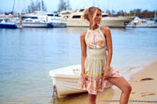 Minikleid mit Blumenmuster und Neckholder - Blossom Hair & Fashion