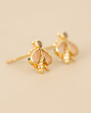 Ohrstecker „Bumblebee“ mit Pfirsich - Mondstein - Blossom Hair & Fashion
