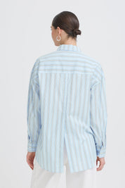 Oversize Bluse mit Streifen - Blossom Hair & Fashion