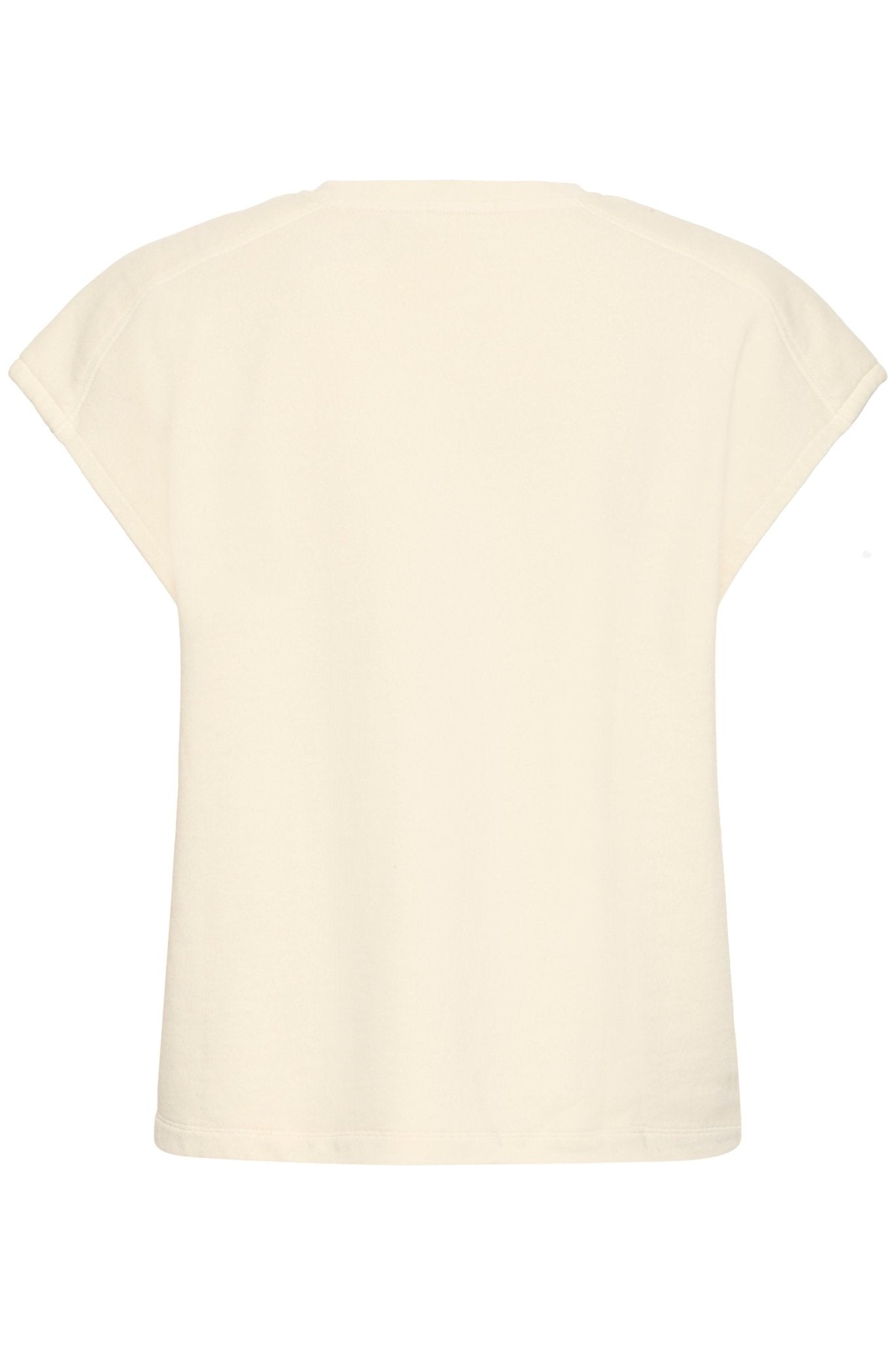 Oversize Shirt mit Herzdetail Creme - Blossom Hair & Fashion