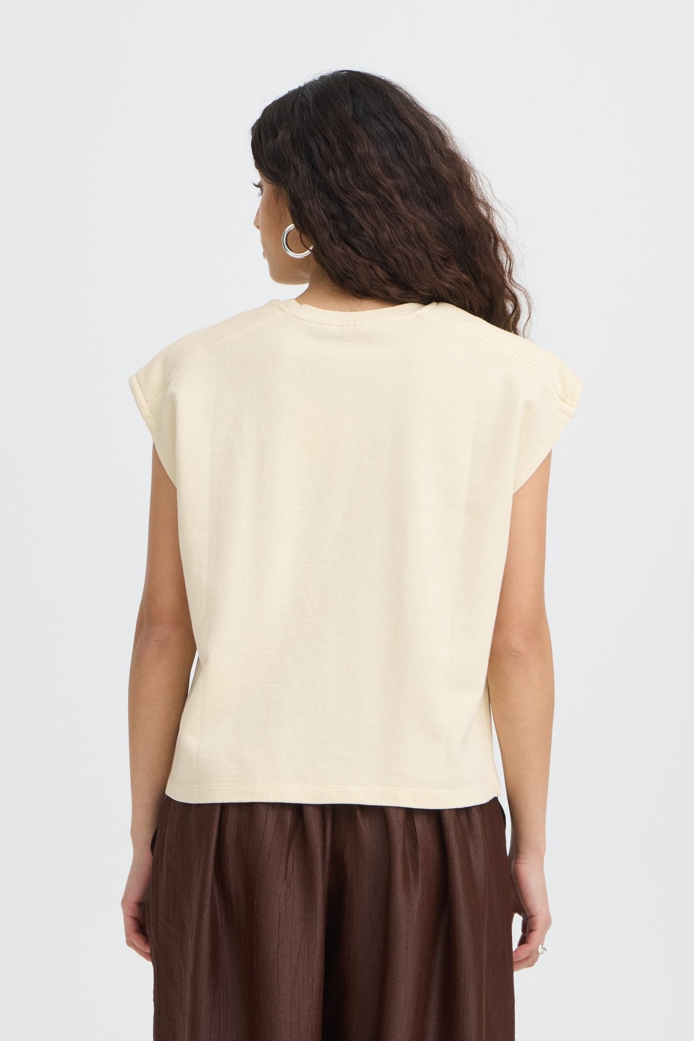 Oversize Shirt mit Herzdetail Creme - Blossom Hair & Fashion