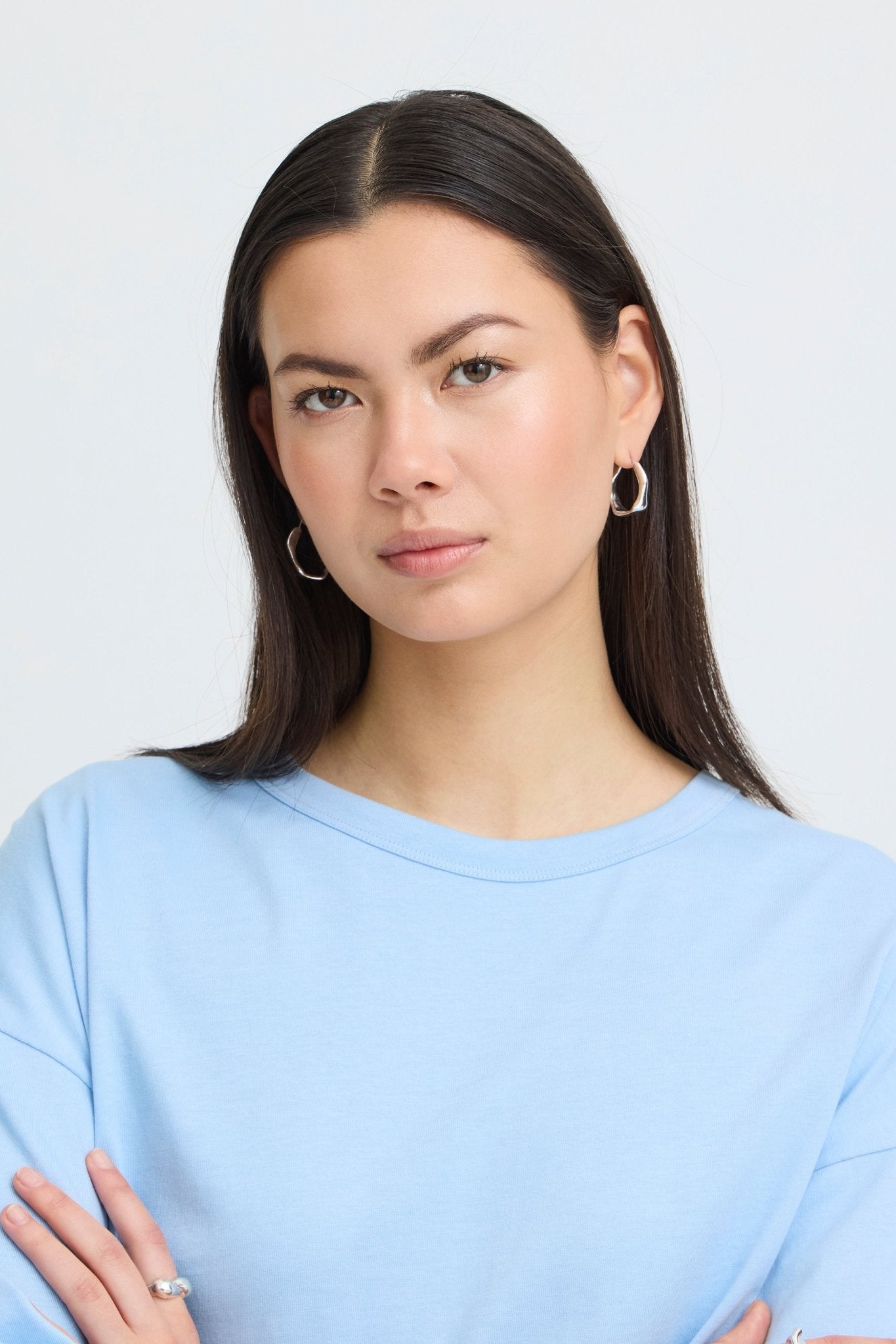 Oversize T-Shirt in Blau oder Pink - Blossom Hair & Fashion