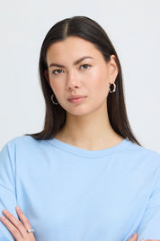 Oversize T-Shirt in Blau oder Pink - Blossom Hair & Fashion