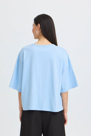 Oversize T-Shirt in Blau oder Pink - Blossom Hair & Fashion