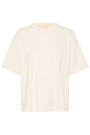 Oversize T-Shirt in Creme und mit Streifen - Blossom Hair & Fashion