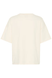 Oversize T-Shirt in Creme und mit Streifen - Blossom Hair & Fashion