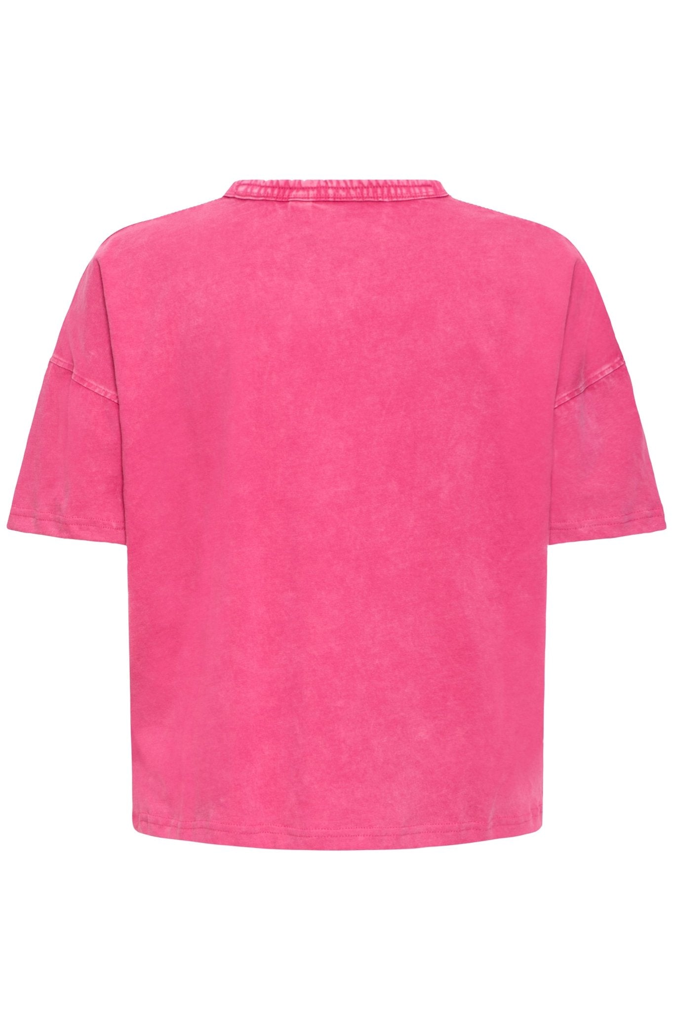 Oversize T-Shirt mit Frontprint in Pink - Blossom Hair & Fashion