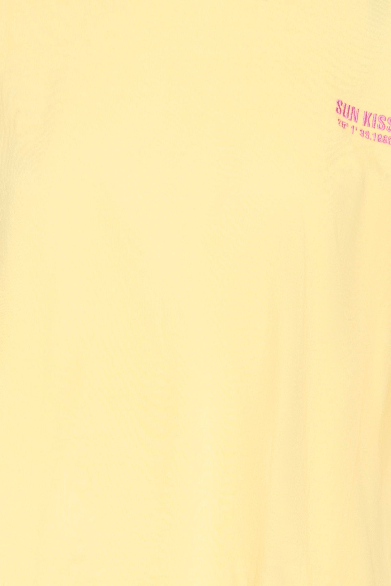 Oversize T-Shirt mit Rückenprint Gelb oder Blau - Blossom Hair & Fashion