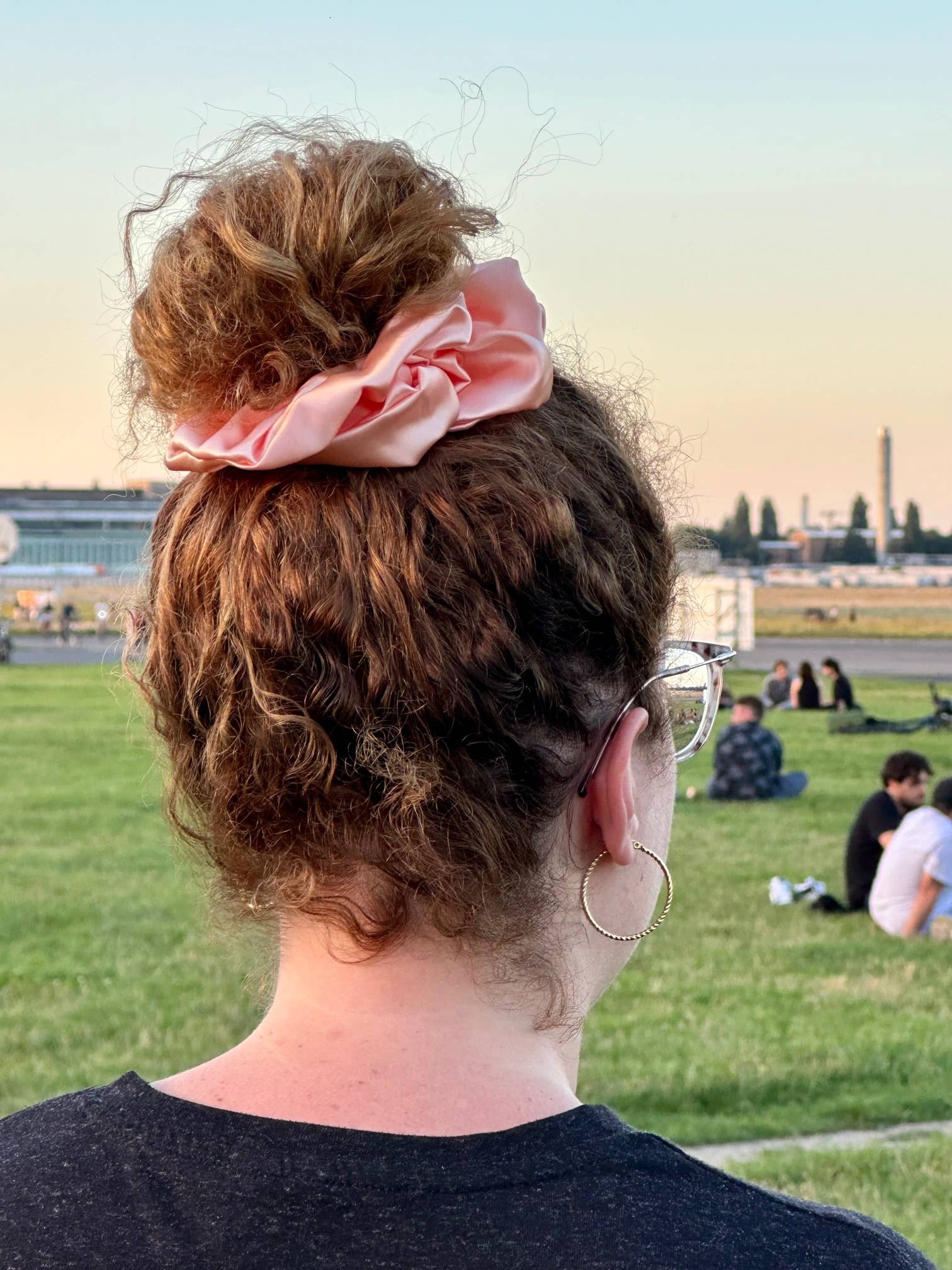 Peach Satin Scrunchie: Mini - Blossom Hair & Fashion