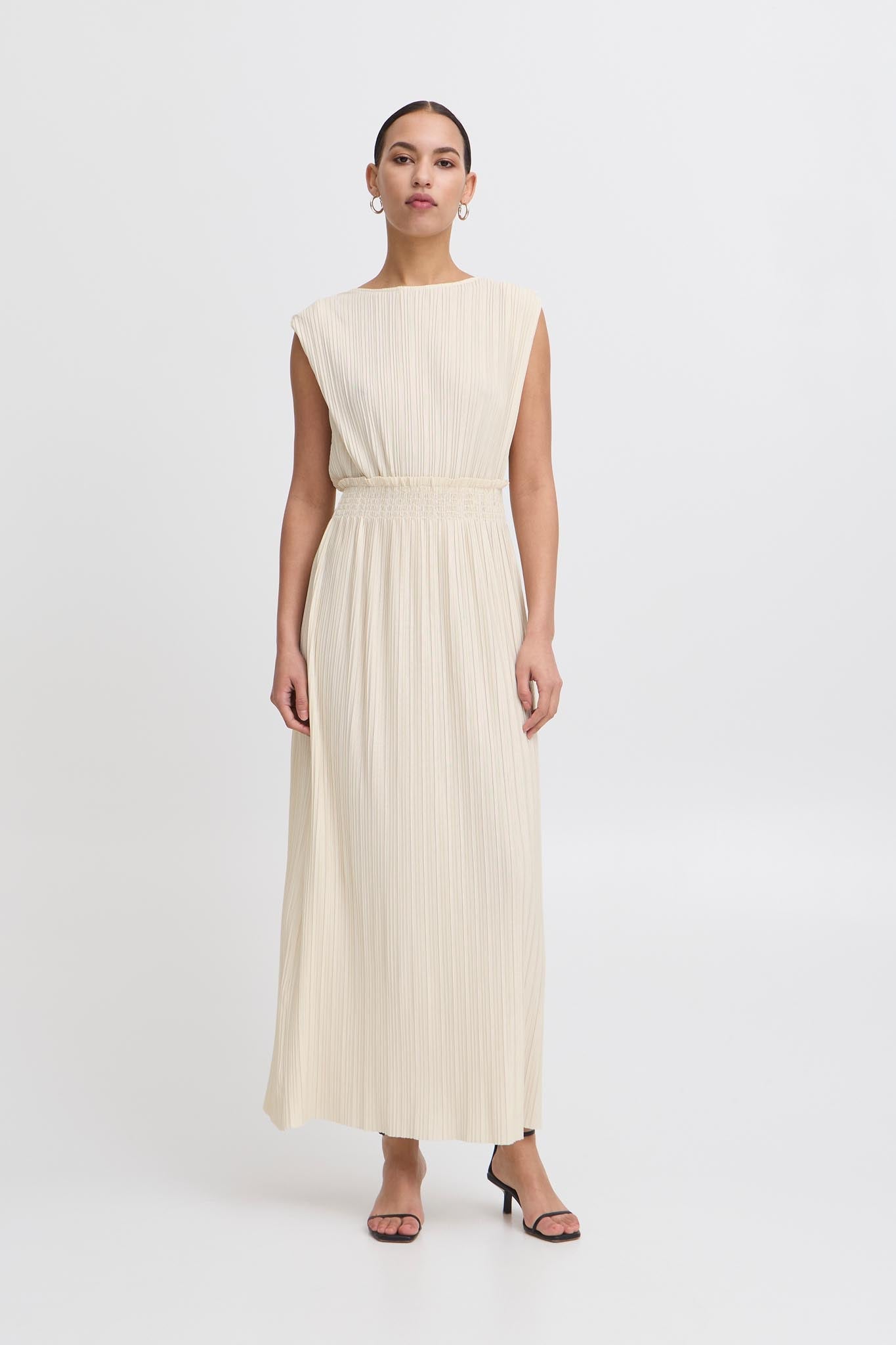 Plissiertes Maxikleid für Damen – Elegant & ärmellos - Blossom Hair & Fashion