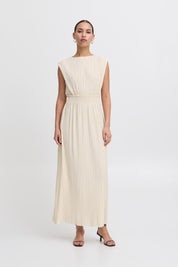 Plissiertes Maxikleid für Damen – Elegant & ärmellos - Blossom Hair & Fashion