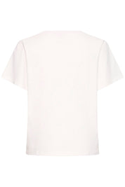 Print Shirt mit Frontmotiv in Offwhite - Blossom Hair & Fashion