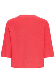 Roter Strickpullover im Baggy Fit - Blossom Hair & Fashion