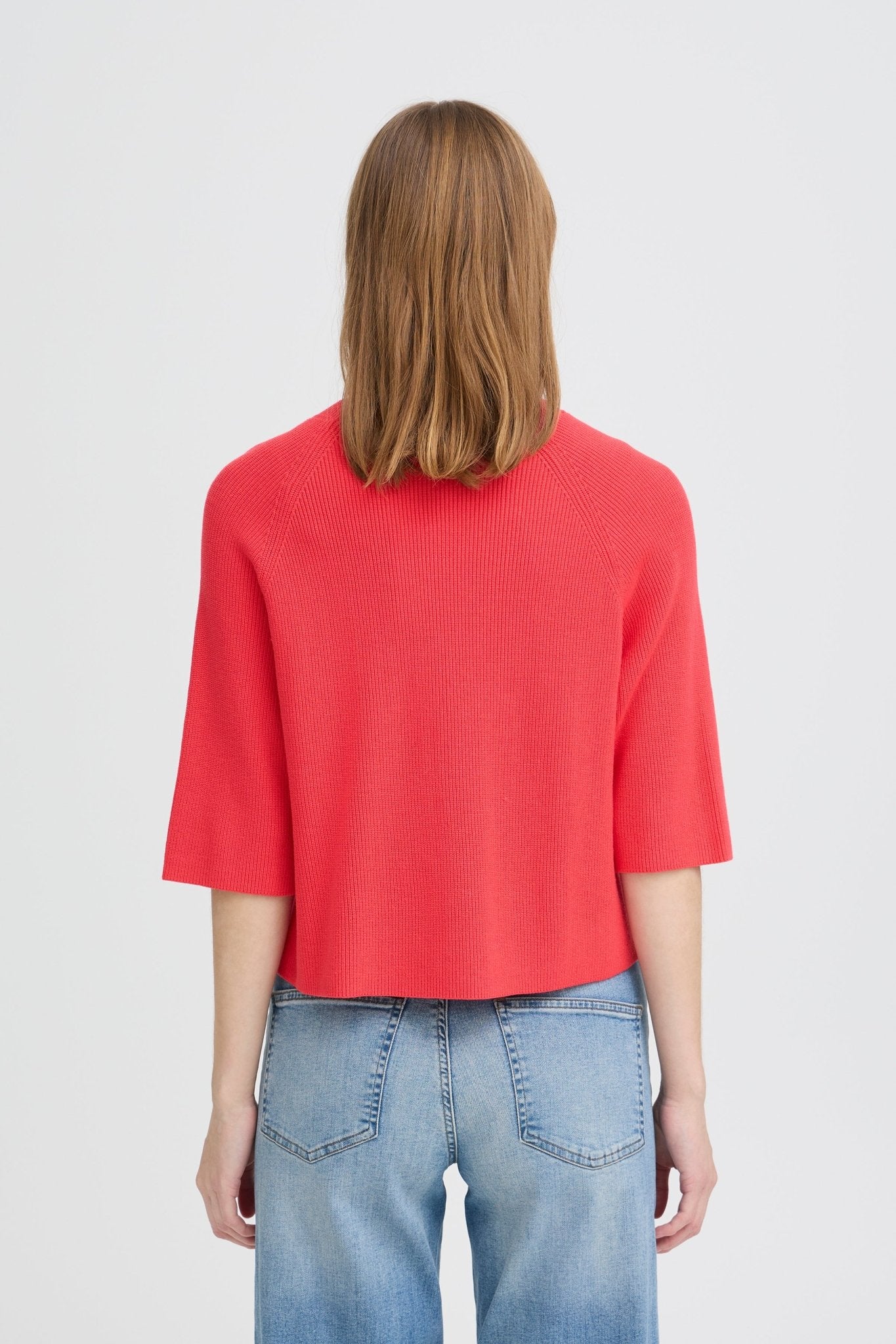 Roter Strickpullover im Baggy Fit - Blossom Hair & Fashion