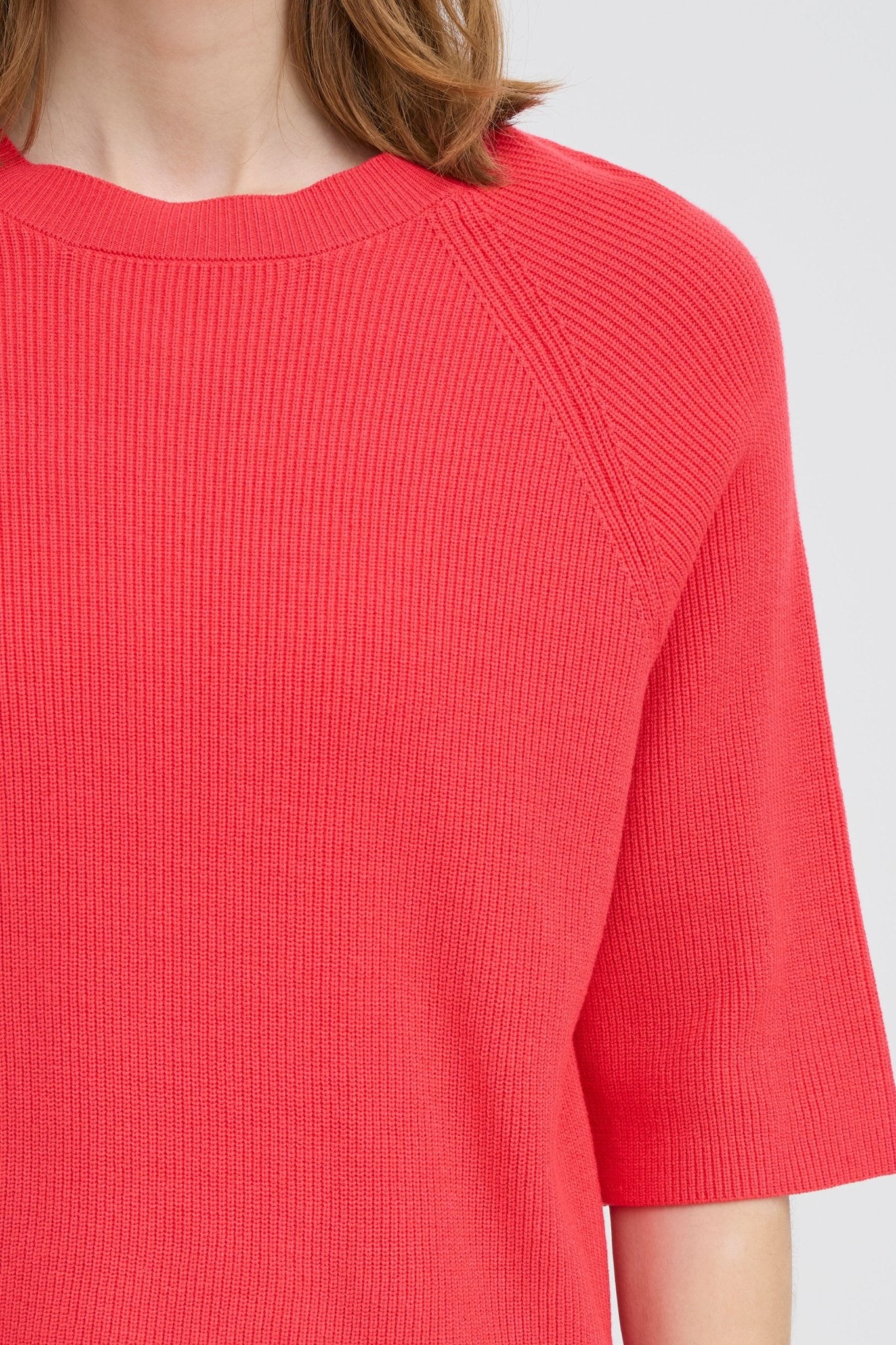 Roter Strickpullover im Baggy Fit - Blossom Hair & Fashion