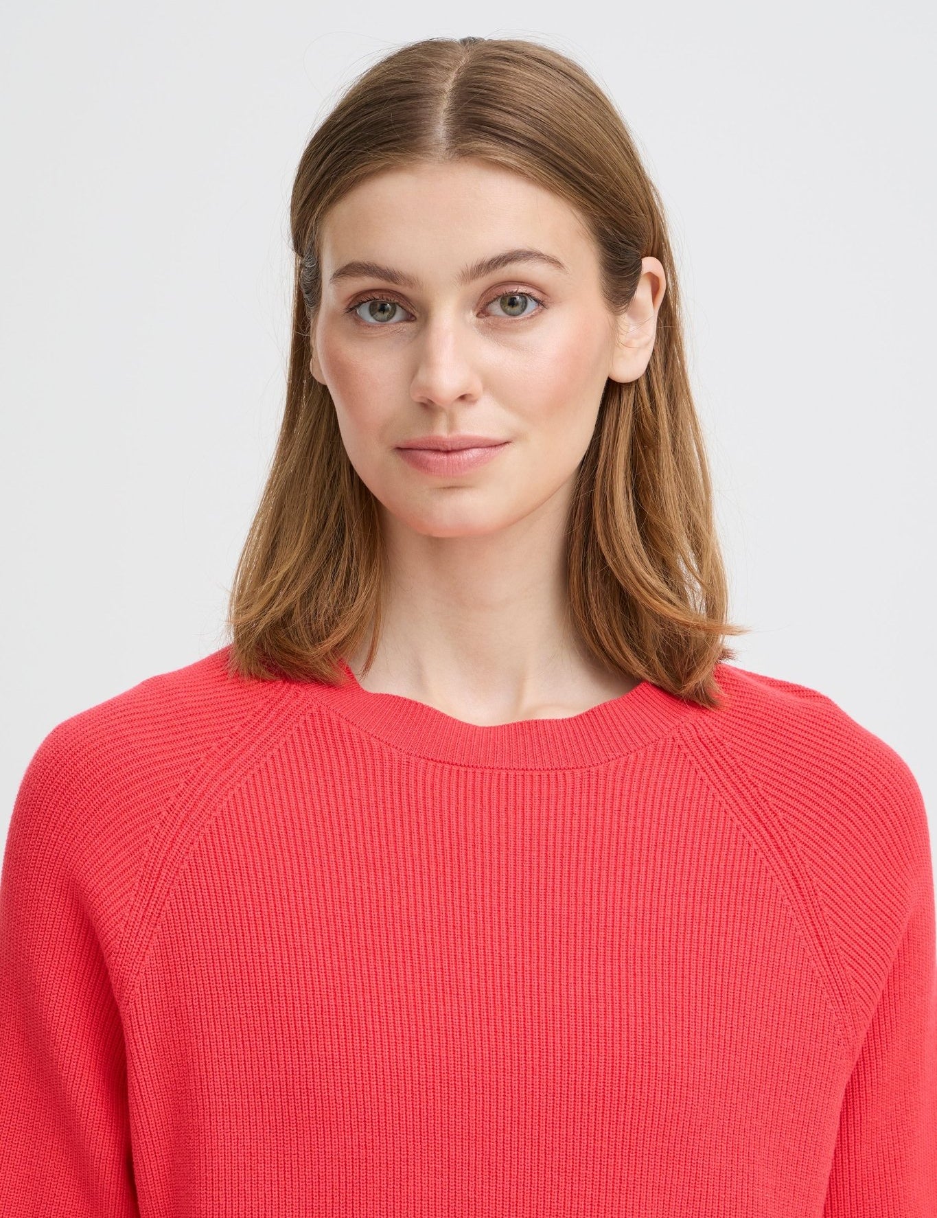 Roter Strickpullover im Baggy Fit - Blossom Hair & Fashion