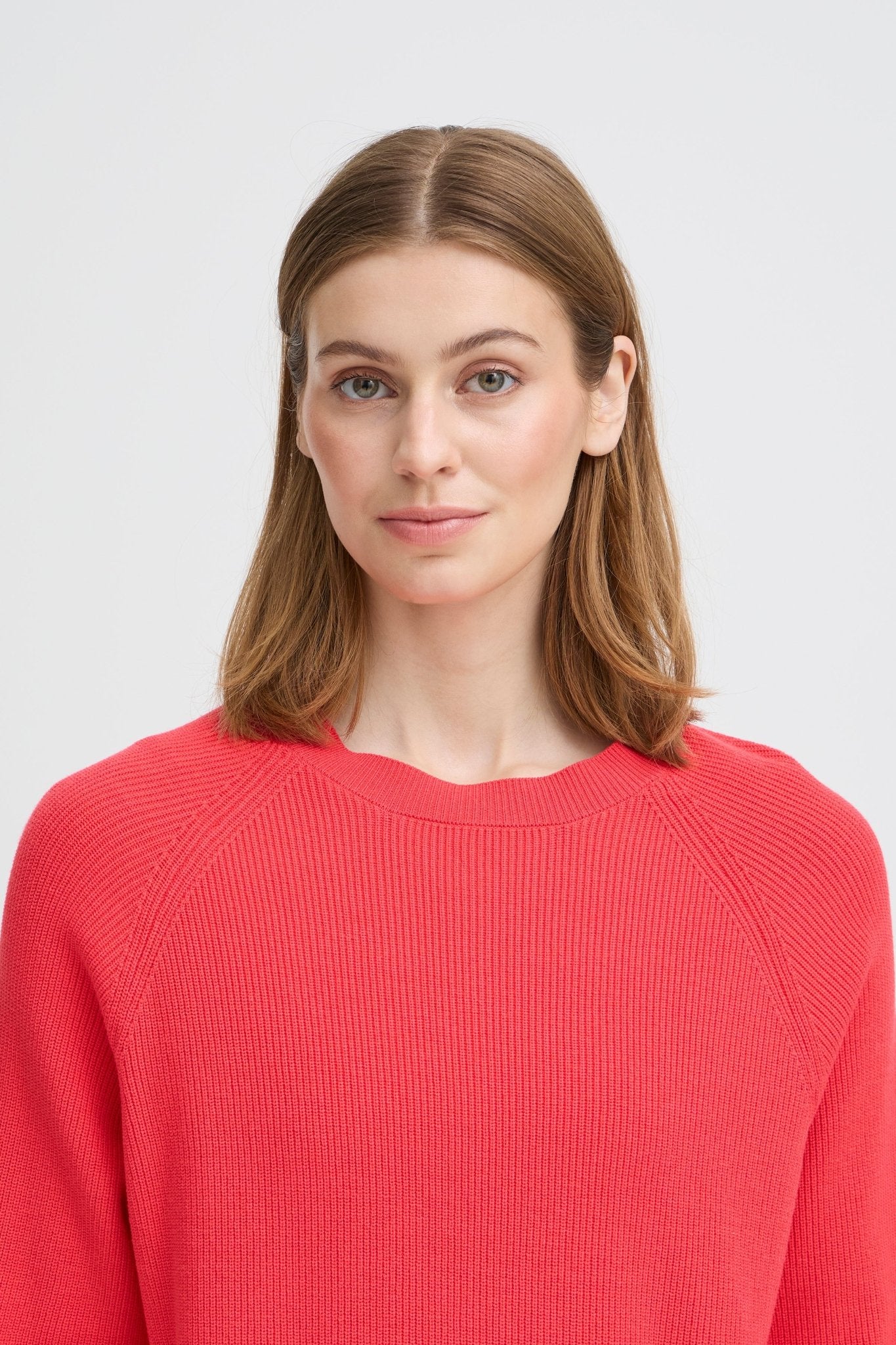 Roter Strickpullover im Baggy Fit - Blossom Hair & Fashion