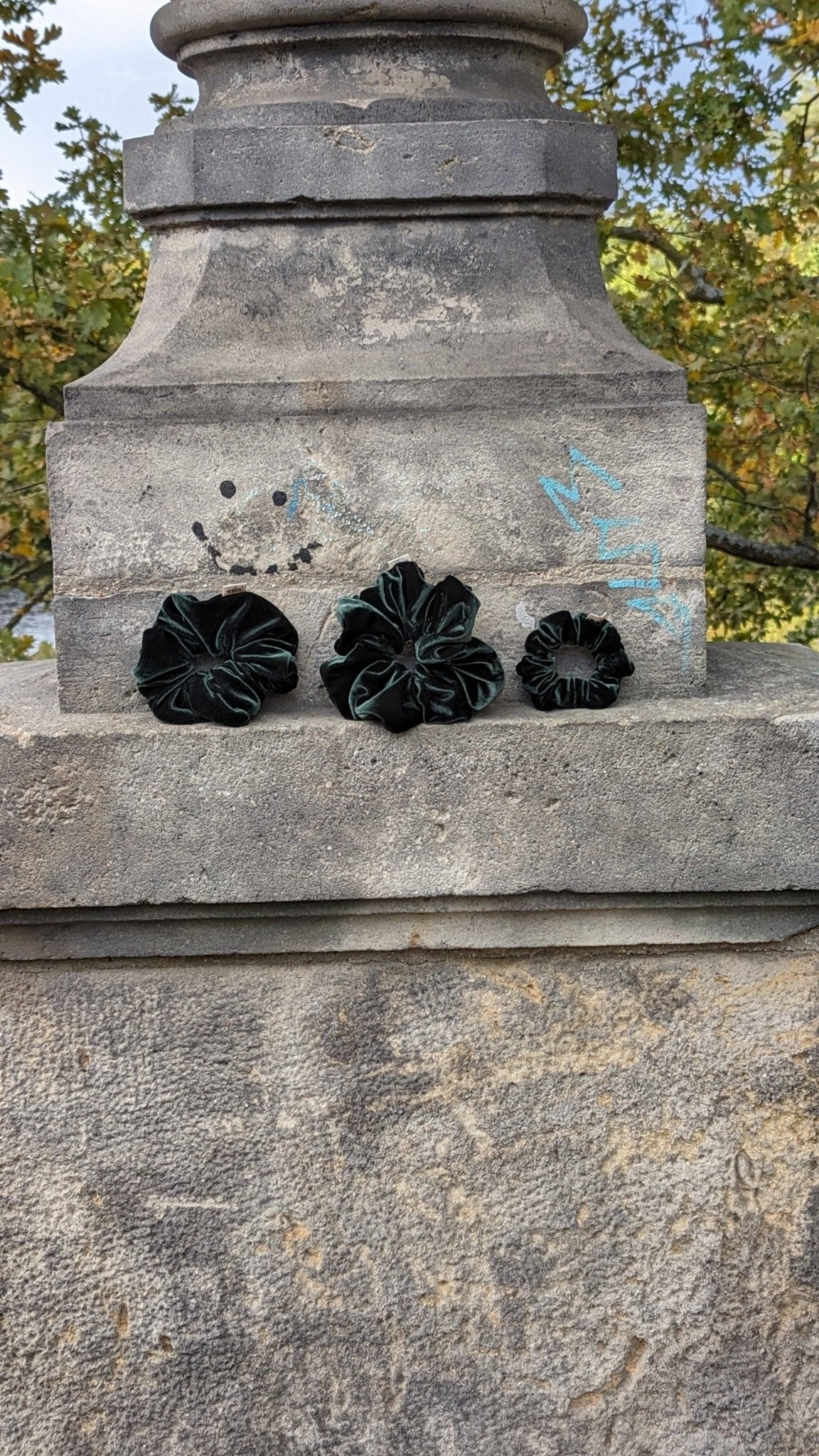 Royal Green Velvet Scrunchie: Mini - Blossom Hair & Fashion