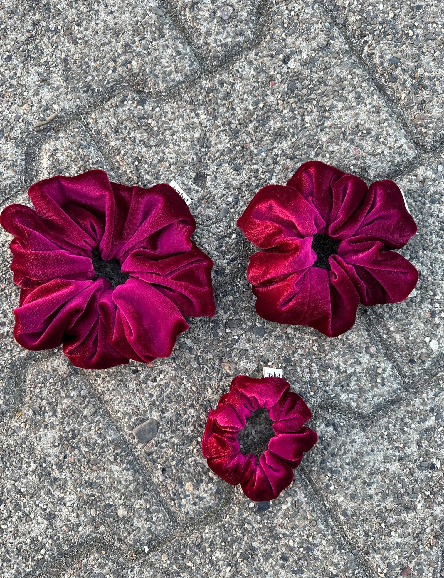 Ruby Velvet Scrunchie: Mini - Blossom Hair & Fashion