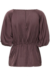 Satiniertes Blusenshirt aus Viskose - Blossom Hair & Fashion